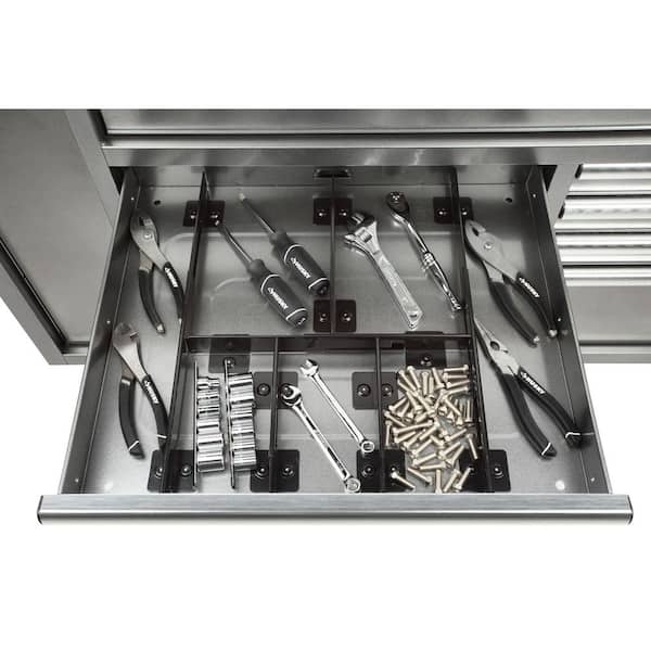 Husky Adjustable 8 in. to 24 in. Magnetic Drawer Divider 6-piece