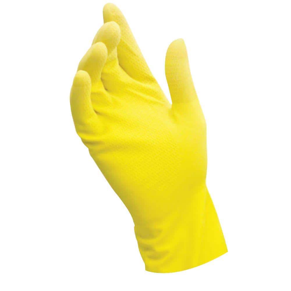 GRX | CUT633 Exagrip Latex Gloves - Large, Gold/Yellow - Floor & Decor