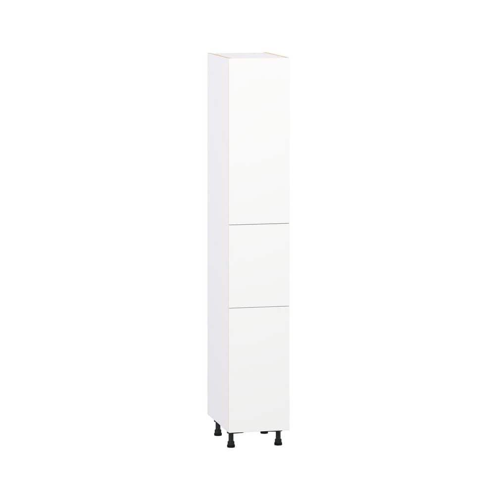 Timberline 15 in. W x 24 in. D x 94.5 in. H Assembled Slab Pantry Kitchen Cabinet in Bright White price history on PriceWatchPro