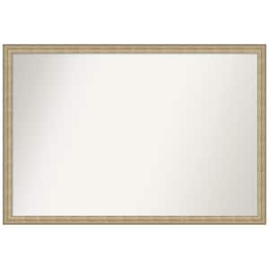 Paris Champagne 28 in. W x 28 in. H Square Non-Beveled Framed Wall Mirror in Champagne