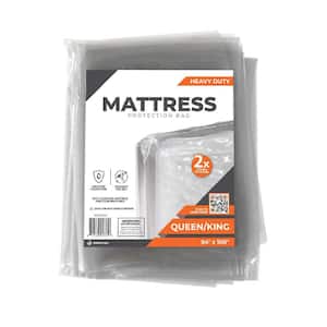 Queen/King Heavy Duty Disposable Mattress Bag, 100 in. x 94 in. x 14 in.