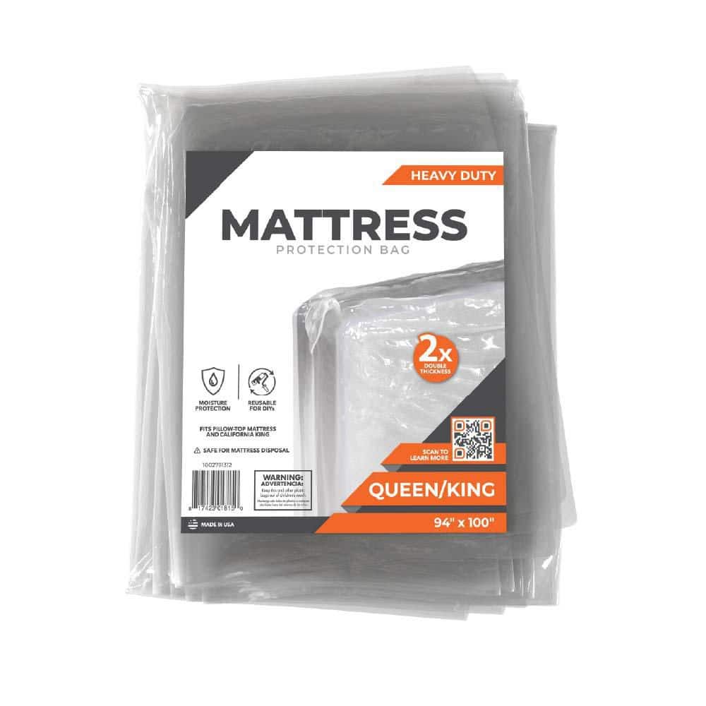 99 in. D x 77.5 in. H x 14 in. W Heavy-Duty Queen and King Mattress Bag (2-Pack) price history on PriceWatchPro