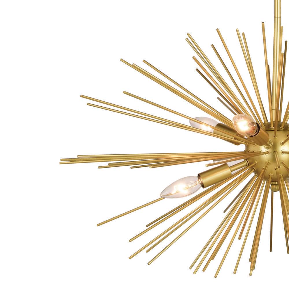 Elegant Gold 28" Glass Pendant Light for Modern Spaces