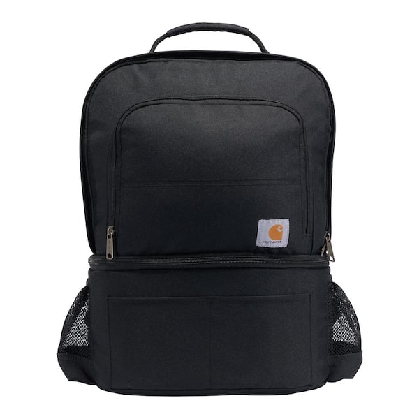 Carhartt 19 in. Insulated 24 Can Two Compartment Cooler Backpack Black OS