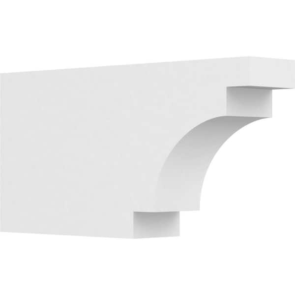 Ekena Millwork 4 in. x 10 in. x 20 in. Mediterranean PVC Rafter Tail Brace