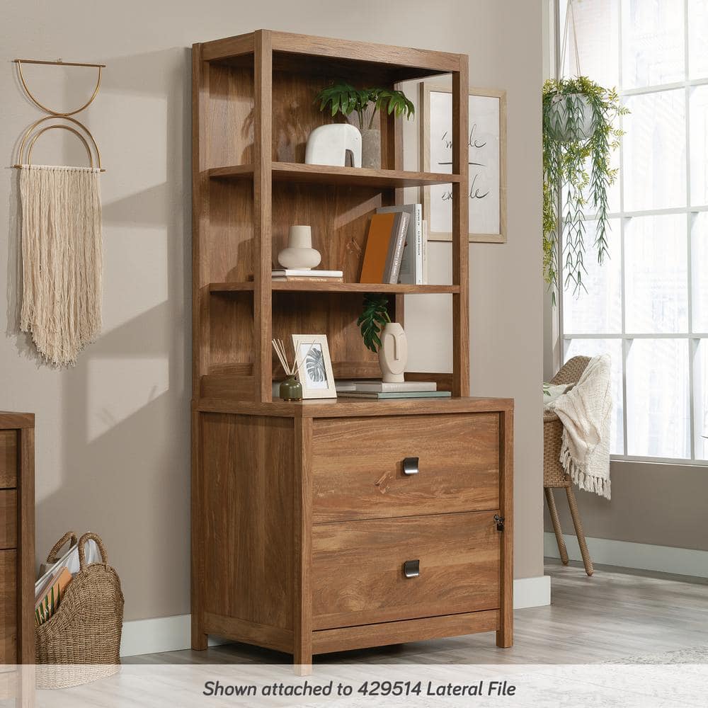 Sindoori Mango Adjustable Brown Engineered Wood Library Hutch