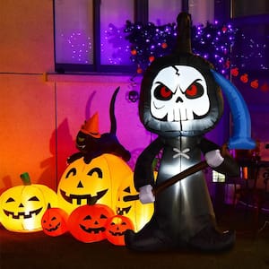 6 ft. Inflatable Ghost Blow Up Halloween Decoration with Built-in LED-Lights