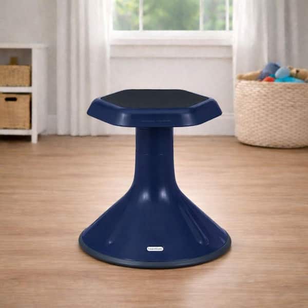 LEARNITURE 15 in. H Black Backless Plastic Active Learning Wobble