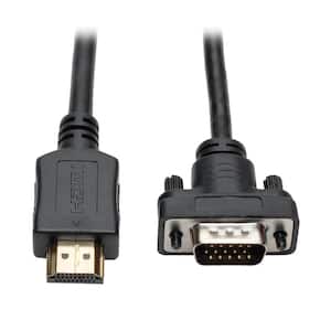 6 ft. HDMI to VGA M/M Active Adapter Cable - Black