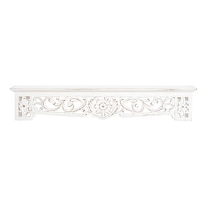 30 in. x 5 in. Morris White Ledge Decorative Shelf