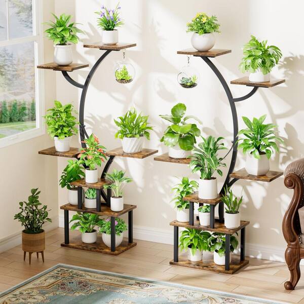 BeamBox 7-Tiered Indoor Plant Stand with Grow Lights, Metal Shelf