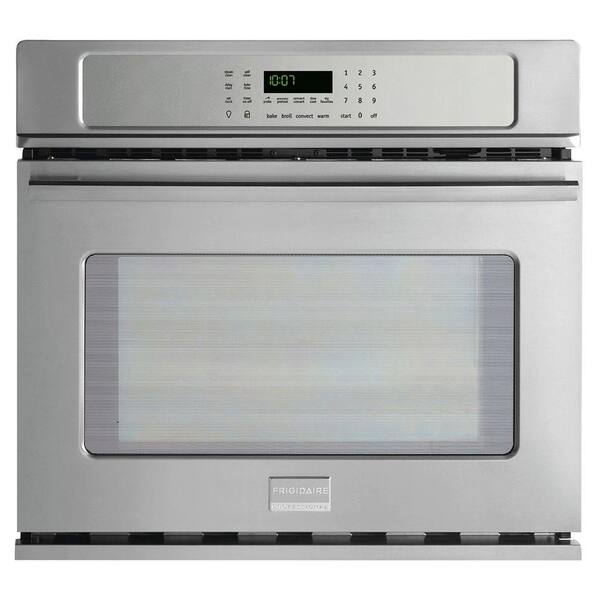 Frigidaire Professional 30 in. Single Electric Wall Oven Self-Cleaning with Convection in Stainless Steel
