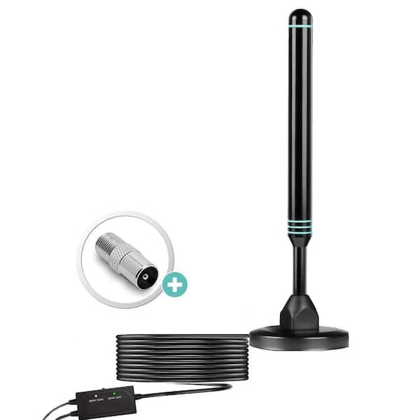 Indoor Outdoor HD TV Antenna for 4K 1080p Smart TVs, Long Range Reception, Blue