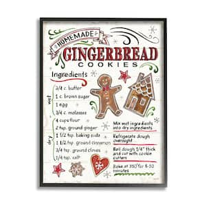 Gingerbread Cookies Cooking Instructions By Anne Tavoletti Framed Print Abstract Texturized Art 11 in. x 14 in.