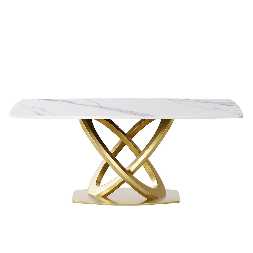 Ripley - MESA DE COMEDOR GOLDEN WHITE