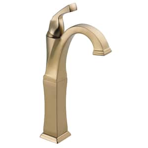 Dryden Single Hole Single-Handle Vessel Bathroom Faucet in Champagne Bronze