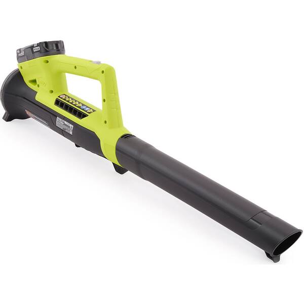 Compact Lightweight Design Ideal For Use On Hard Surfaces Ryobi ONE+ 90 MPH 200 CFM 18-Volt Lithium-Ion Heavy Duty Durable Cordless Leaf Blower 2.0 Ah Battery and Charger Included 