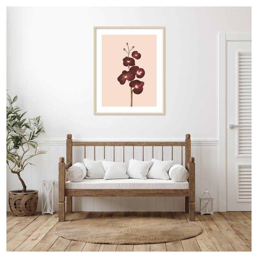 Pastel Flowers IV Svelte Natural Framed Graphic Art Print