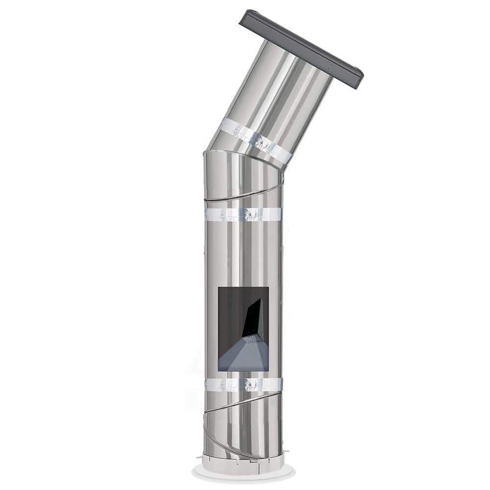 Wildfire Glass 14 in. Curb Mount Sun Tunnel Skylight with Rigid Tube and Solar Night Light price history on PriceWatchPro
