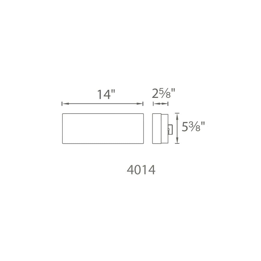 Brushed Nickel 14" LED Rectangular Flush Mount with Etched Glass