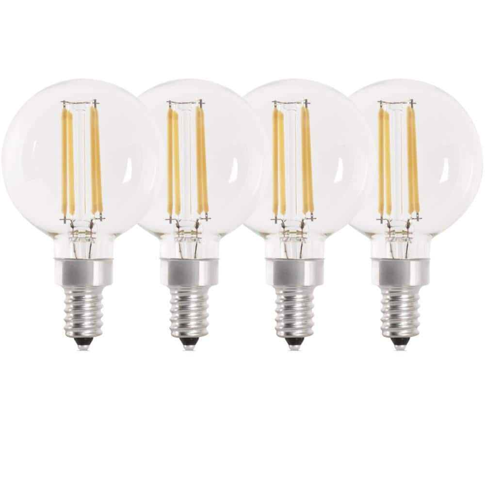 11-Watt Equivalent G16.5 E12 String Light LED Light Bulb, Warm White 2200K (4-Pack) price history on PriceWatchPro