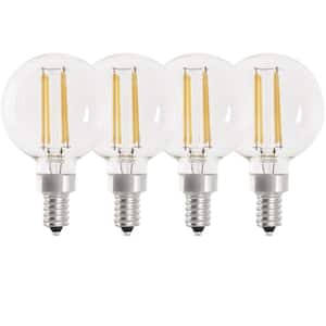 11-Watt Equivalent G16.5 E12 String Light LED Light Bulb, Warm White 2200K (4-Pack)