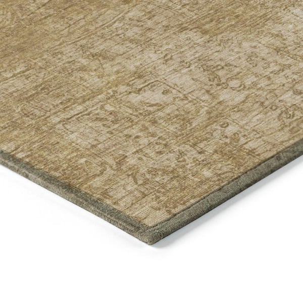 Chantille ACN559 Beige 2 ft. 3 in. x 7 ft. 6 in. Machine Washable Indoor/Outdoor Geometric Runner Rug