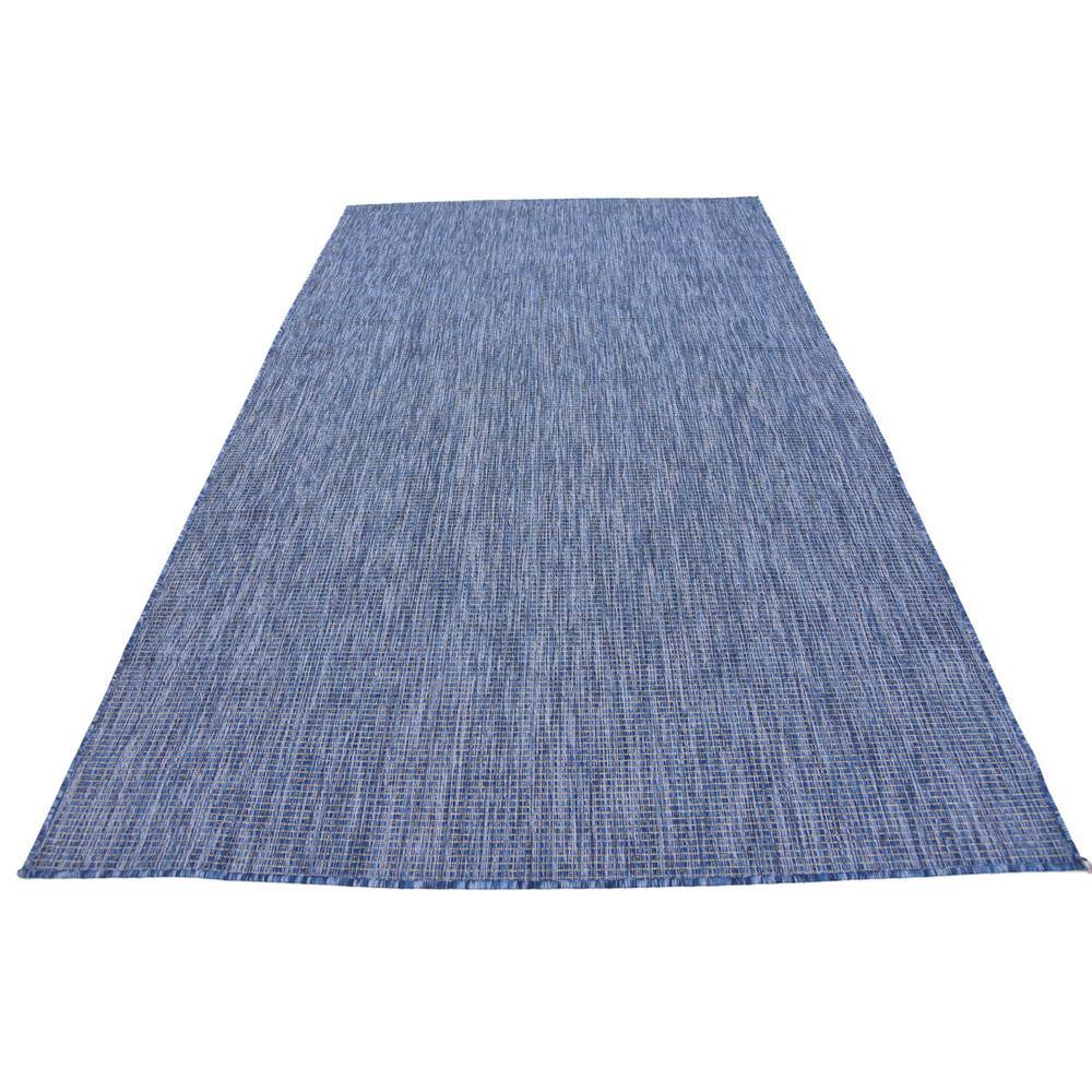 Navy Blue Flat Woven Outdoor Area Rug