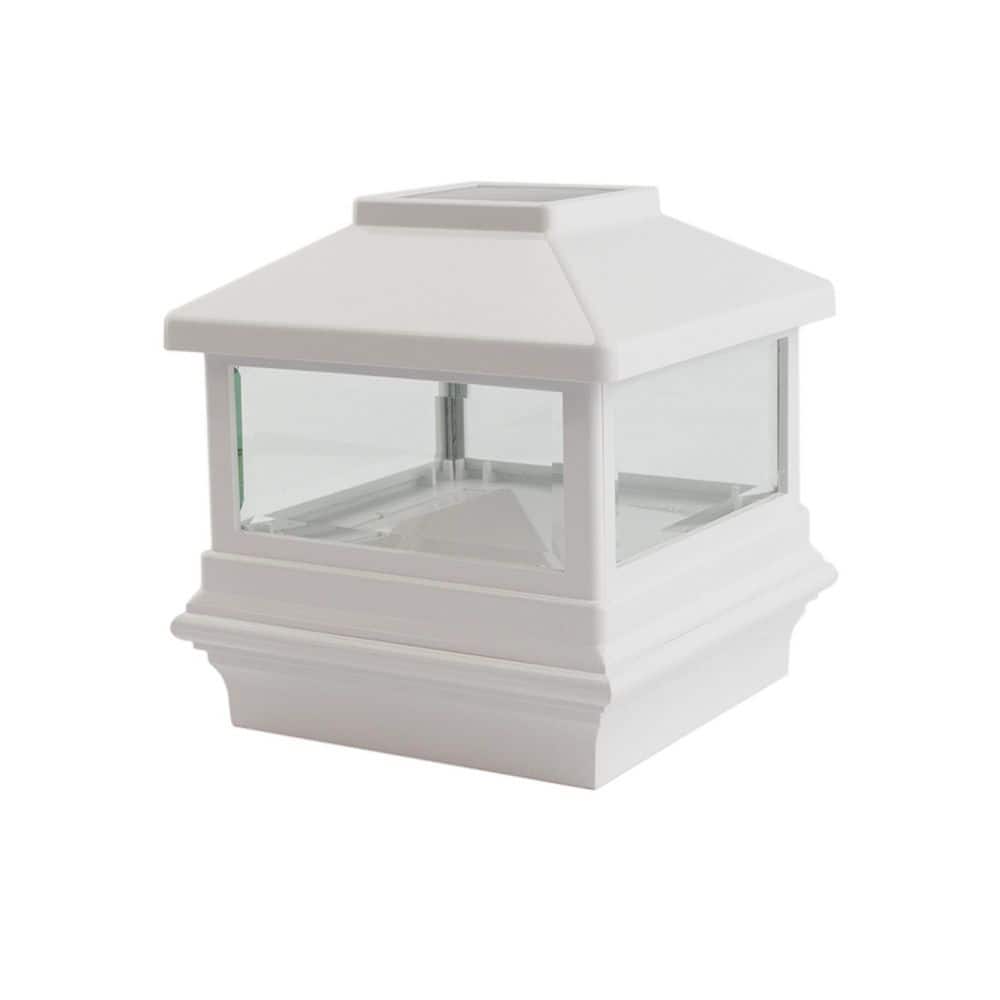 VersaCap 4 in. x 4 in. White Plastic Solar Pyramid Post Cap (2-Pack) price history on PriceWatchPro