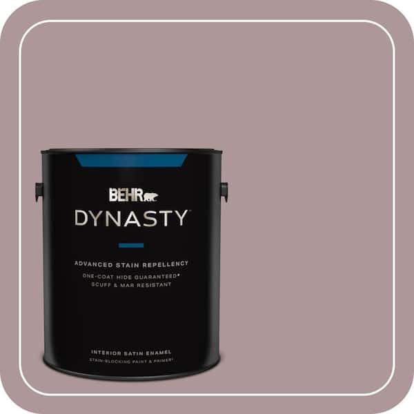 BEHR DYNASTY 1 gal. #PMD-53 Antique Mauve Satin Enamel Interior Stain-Blocking Paint & Primer