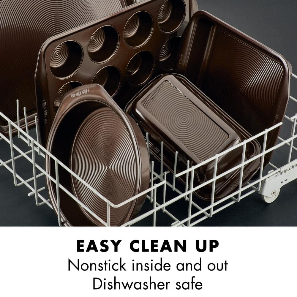 Circulon 10-Piece Chocolate Brown Nonstick Bakeware Set
