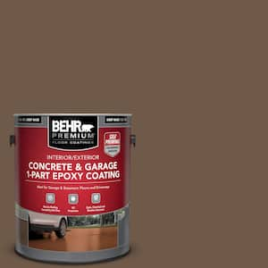 1 gal. #N230-7 Rustic Tobacco Self-Priming 1-Part Epoxy Satin Interior/Exterior Concrete and Garage Floor Paint