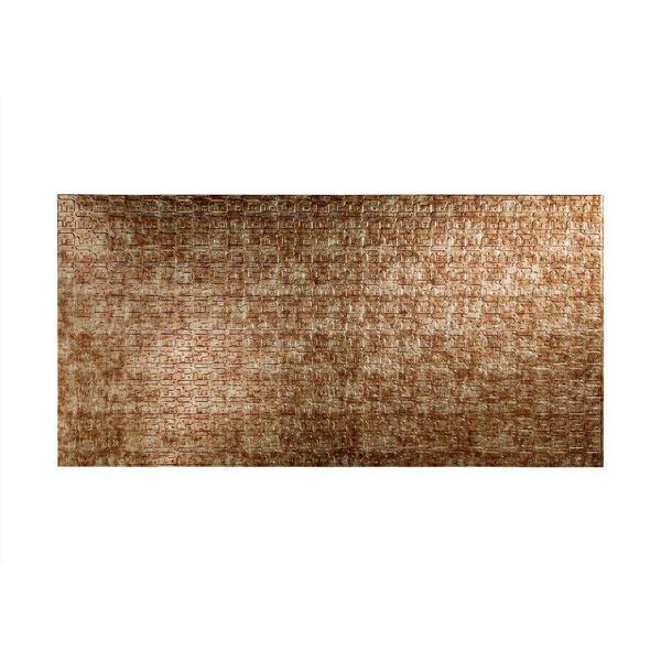 Fasade Connect 96 in. x 48 in. Decorative Wall Panel in Bermuda Bronze