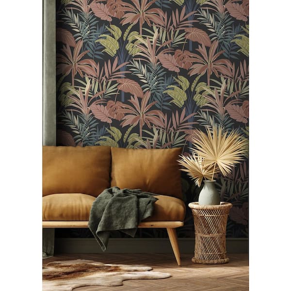 Rudyard Pink Tropical Flora Wallpaper Sample