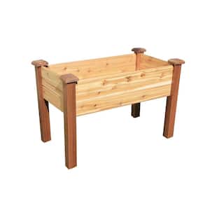 48 in. x 24 in. Unfinished Cedar Elevated Garden Bed