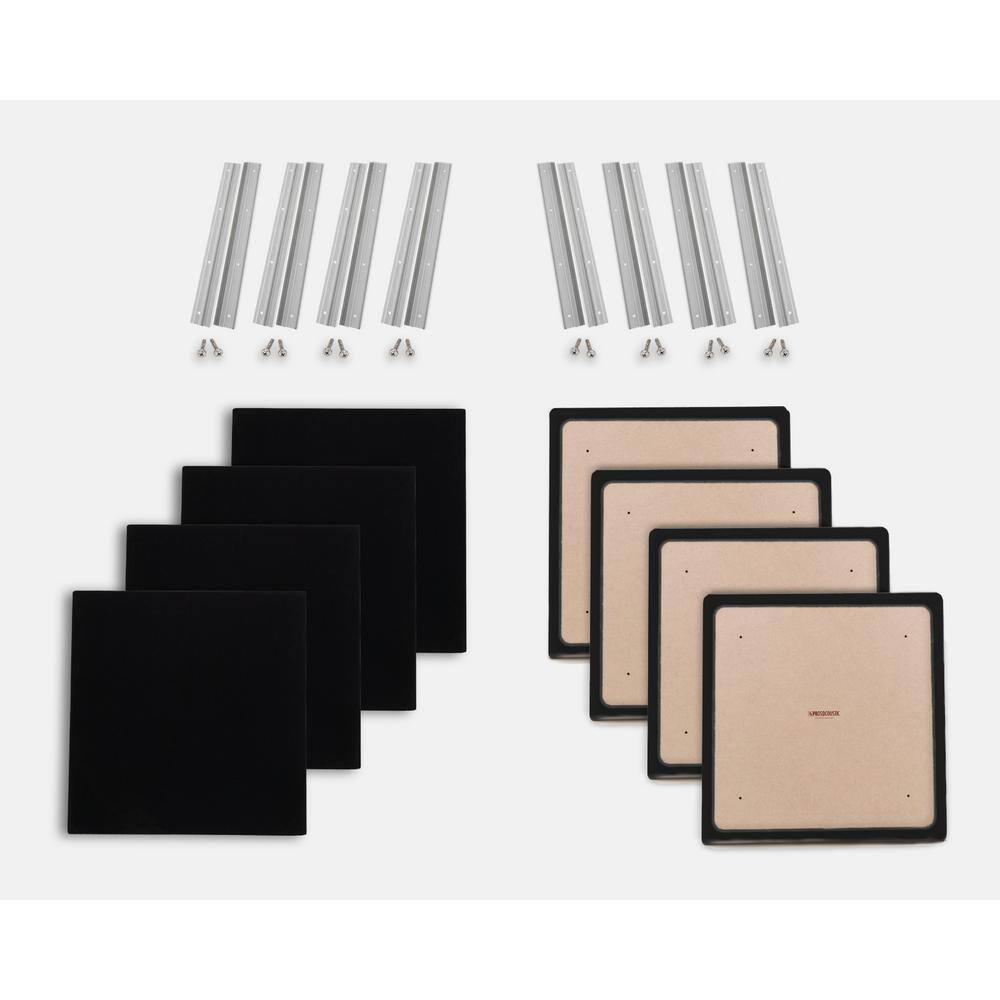 WAVERoom Pro 1 in. x 24 in. x 24 in. Diffusion-Enhanced Sound Absorbing Acoustic Panels in Black (8-Pack) price history on PriceWatchPro