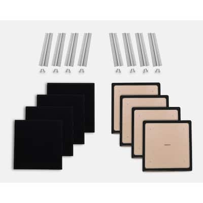 Black Rectangle 24 in. x 48 in. Sound Absorbing Acoustic Panels (2-Pack)  02510 - The Home Depot