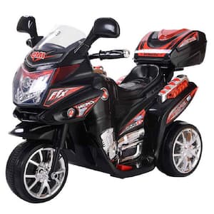 6-Volt Electric Toy Motorcycle Kids Ride On Car Battery Powered 3 Wheel Bicycle Black