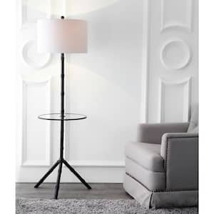 Hall 62 in. Oil Rubbed Bronze Metal End Table Floor Lamp