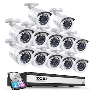 ZOSI H.265+ 8-Channel 5MP-LITE DVR 1TB Hard Drive Security Camera