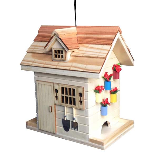 Unbranded Natural Potting Shed Bird Feeder