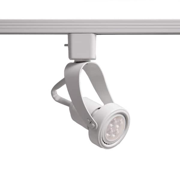 WAC LIMITED TK-104 1-Light White LED Line Voltage Track Head with 8-Watt GU10 Bulb 50-Watt Max for H Track