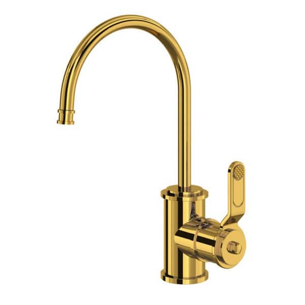 ROHL Armstrong Single Handle Beverage Faucet in Unlacquered Brass