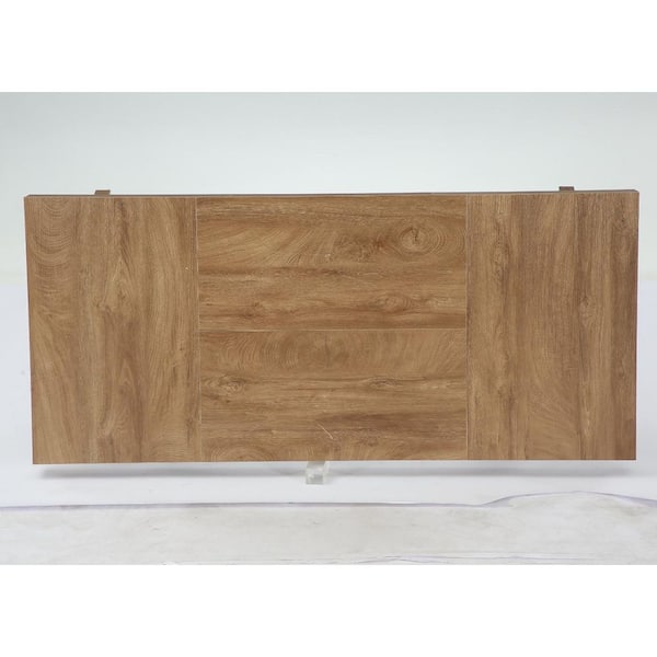 70.9 in. Farmhouse Natural Dining Table for 6-8, Large Rectangle Table with Reinforced Legs for Kitchen, Dining Room