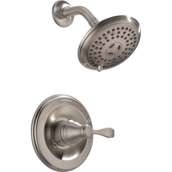 Delta Porter Rough-in Valve Included Single-Handle 3-Spray Shower Faucet 1.75 GPM in Brushed Nickel