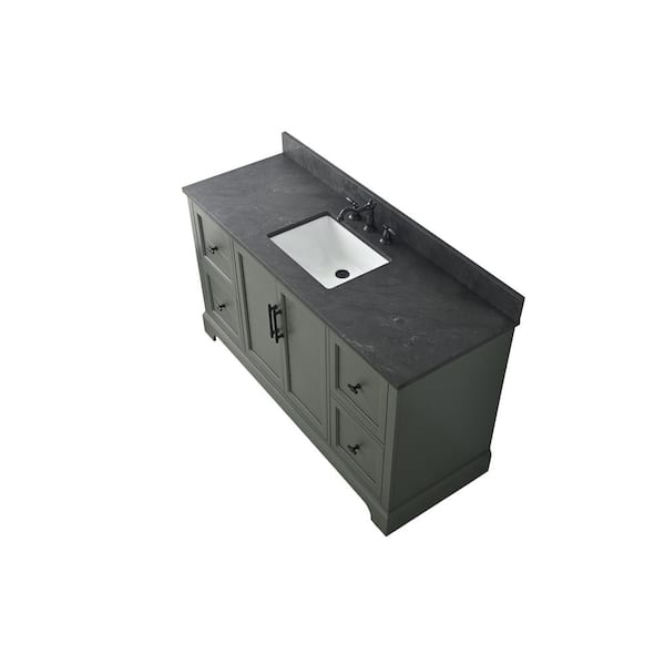 Vanity Art Laval 60 in. W x 22 in. D x 34 in. H Single Sink
