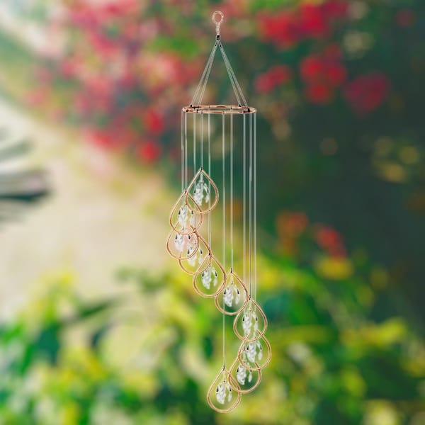 Crystal Wind Chime Pendant Colorful Star Moon Hanging Drops Garden  Decoration Crystal Pendant Colorful Bead Hanging Drop