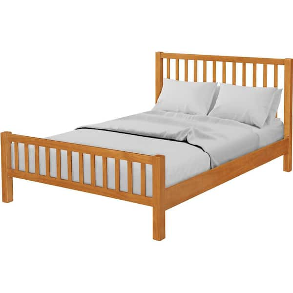 Cherry platform online bed queen