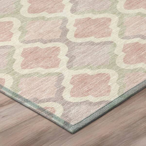 Chantille Machine Washable Indoor/Outdoor Abstract ACN3138 Pink 10 ft. x 14 ft. Area Rug