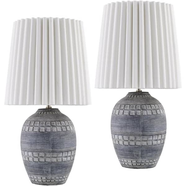 Livabliss Iroh 19 in. H x 9 in. W Traditional Accent Table Lamp, White
